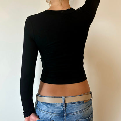 Long Sleeve Sequin Top